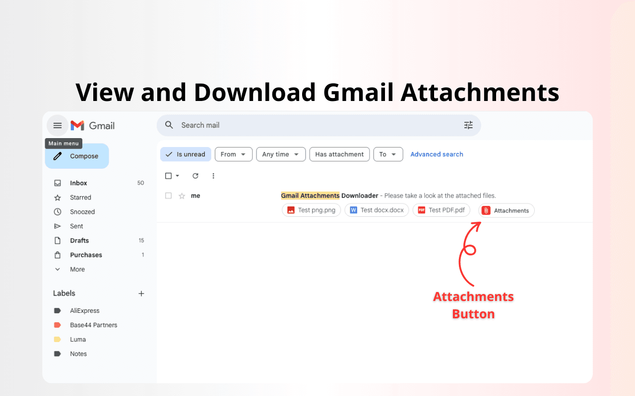 View and Download Gmail Attachments